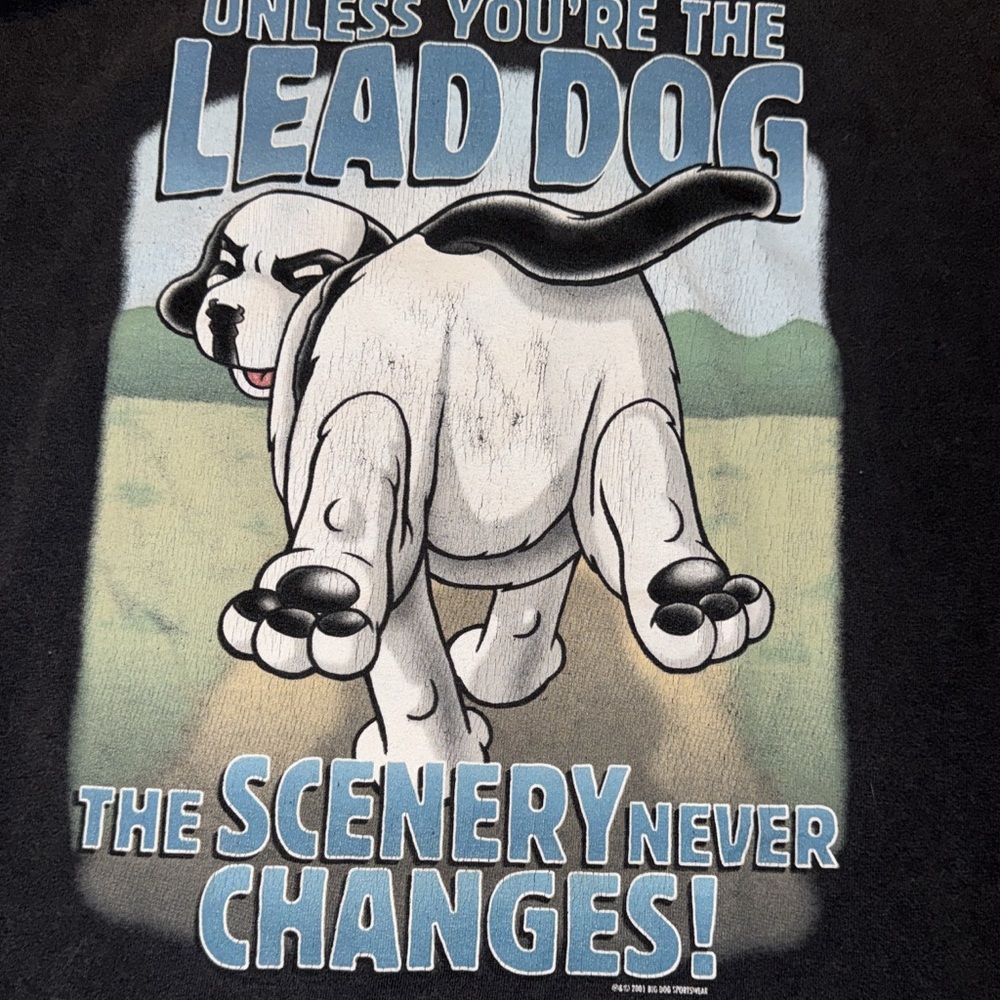 Vintage big dogs men t shirt on a delta tag 2xl